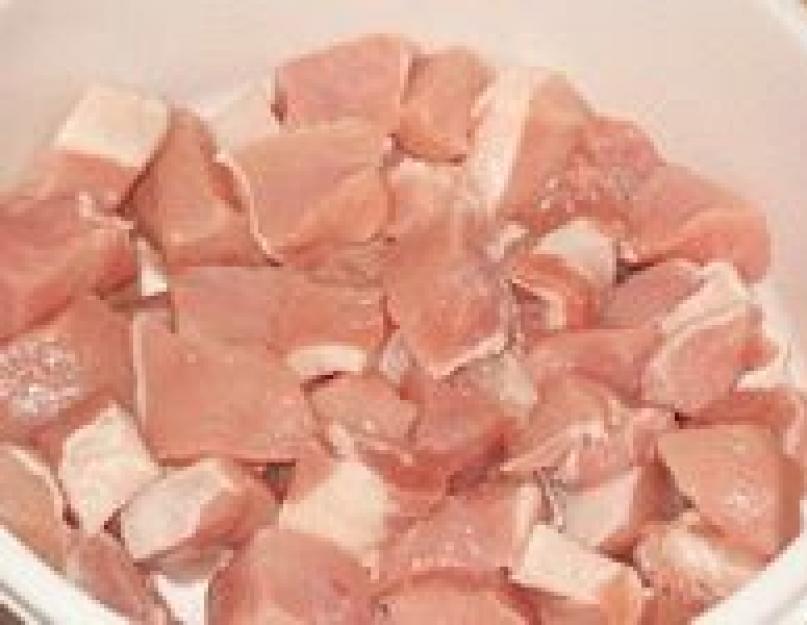Окорок задний свиной идет ли на шашлык. Добавление соли к луку. Ингредиенты для шашлыка из свинины.