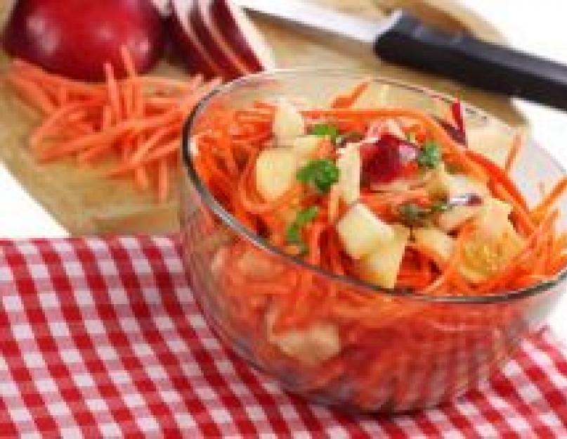 Салат из свежей моркови с маслом растительным. Салат из моркови – простой рецепт с мясом и луком. Вкусный салат с морковью, чесноком и сыром