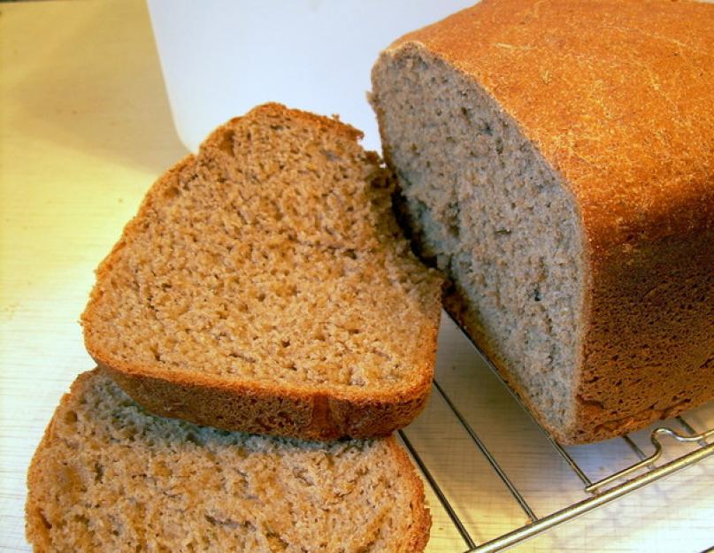 Домашний цельнозерновой хлеб. Хлеб без дрожжей из цельнозерновой муки грубого помола