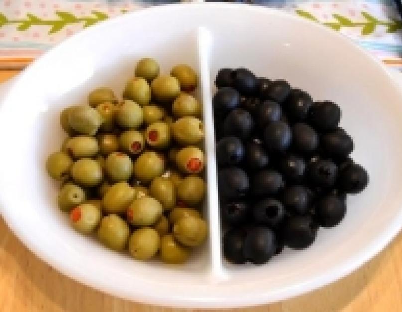 Зеленая маслина. Черные и зеленые оливки: чем отличаются и что общего? Особенности зелёных оливок