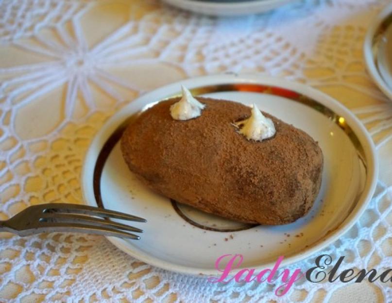 Домашняя сладкая картошка. Пирожное «Картошка» из печенья. Подготовка жидкой основы