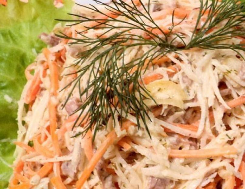 Салат из свежей редьки и моркови. Редька с морковью — вариации вкусного блюда. Салат из моркови и редьки