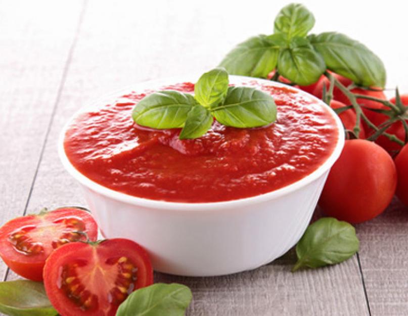 Очень вкусный томатный соус на зиму. Домашний соус из помидор на зиму. «Огонёк» – острый соус из помидоров на зиму