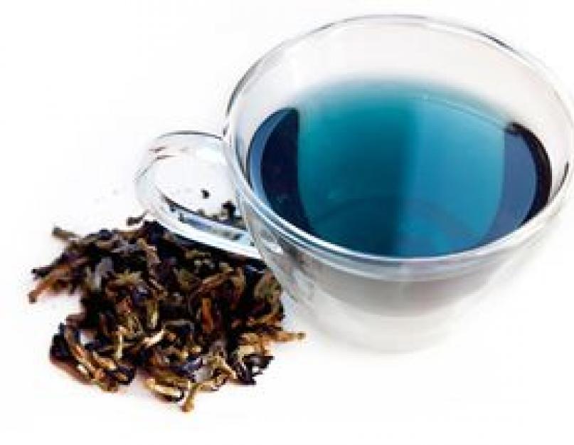 Как заваривать тайский синий чай или мотыльковый горошек. Экзотический синий чай чанг шу из таиланда