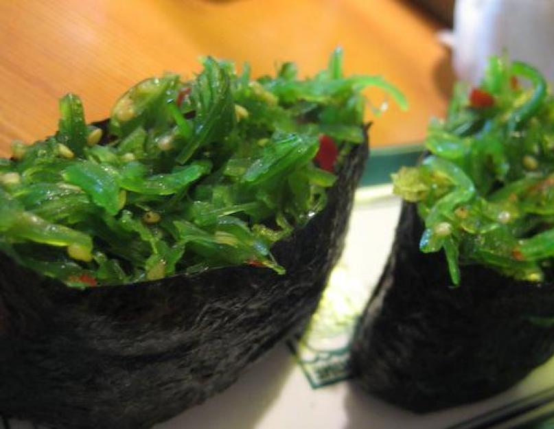 Салат из морских водорослей санта бремор чука. Полезные и отрицательные свойства морских водорослей чука
