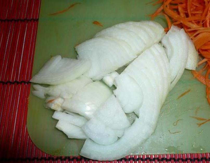 Филе с морковью и луком. Курица жареная с морковью