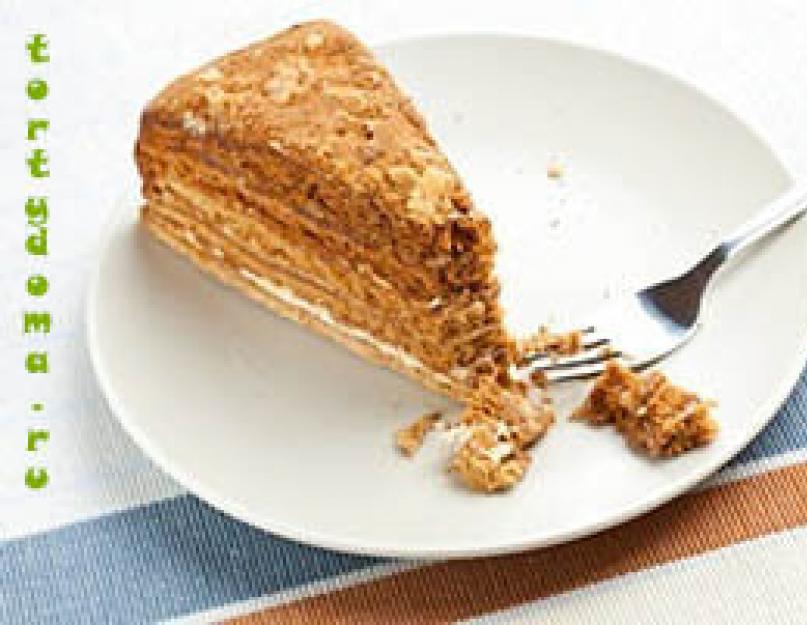 Nueces con miel.  Tarta de miel con nueces Tarta casera de miel y nueces