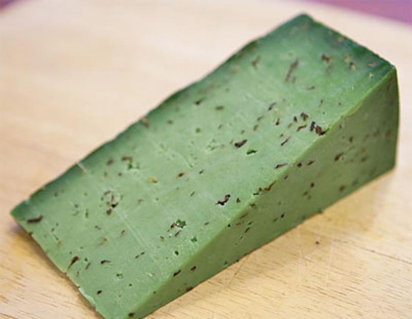 Сыр песто зеленый. Из истории зеленого сыра Песто