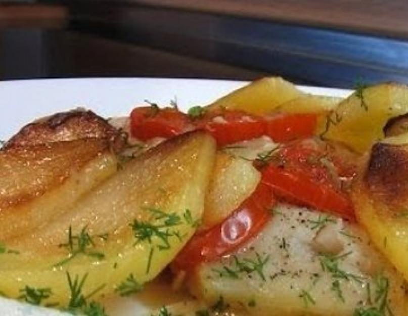 Камбала запеченная с картофелем в духовке. Камбала: рецепты приготовления в духовке вкуснейших рыбных блюд