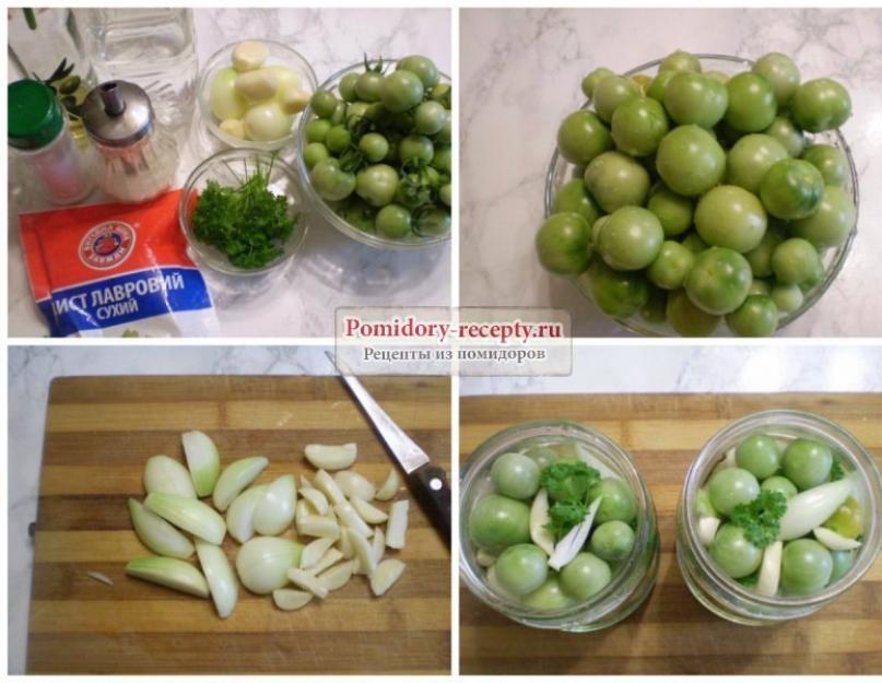 Заготовки из резанных зеленых помидор. Консервированные зеленые помидоры: рецепты на зиму