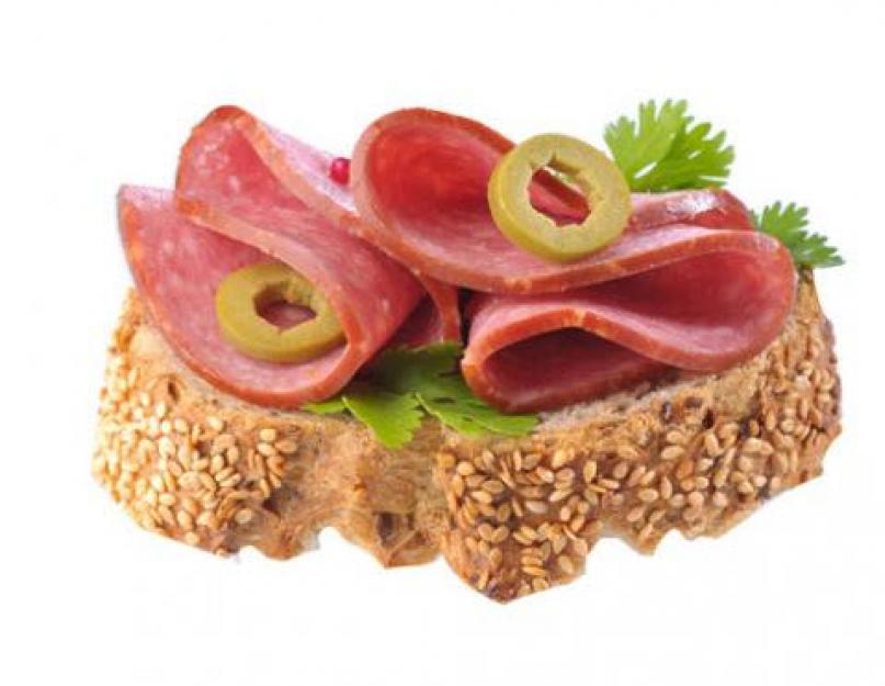 Saucisse bouillie calories.  La composition et la teneur en calories de la saucisse.  Valeur nutritionnelle et composition chimique