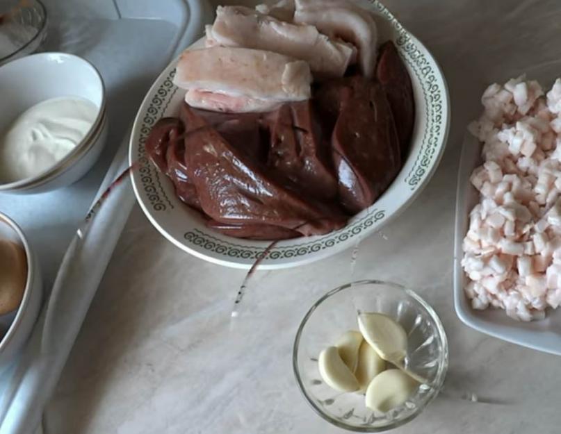 Recetas: salchicha de hígado.  Receta casera de salchicha de hígado Cómo hacer salchicha casera de hígado de pollo