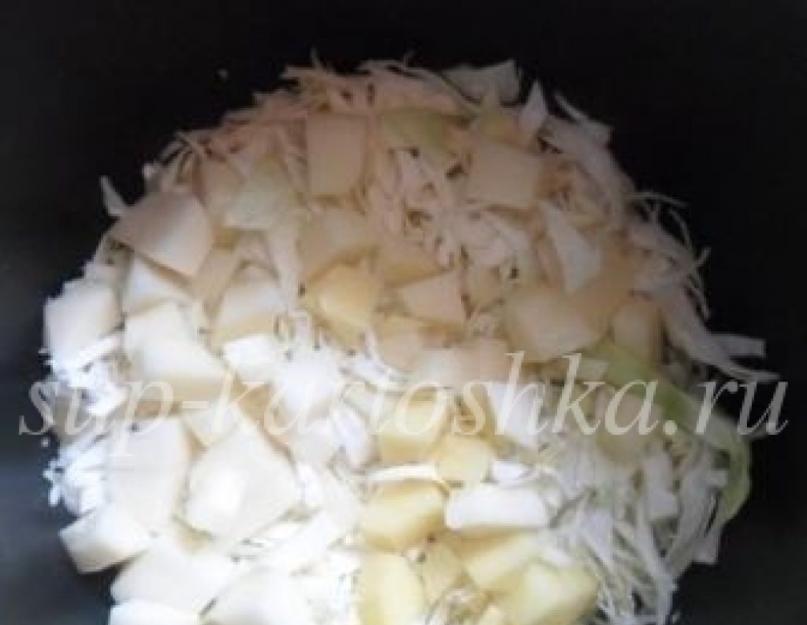 Как тушить картошку и капусту с мясом в мультиварке. Картошка с капустой и мясом в мультиварке