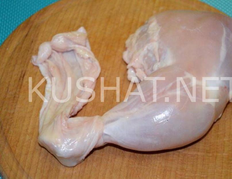 Фаршированные куриные окорочка без кости: рецепт приготовления. Куриные ножки фаршированные: рецепт приготовления
