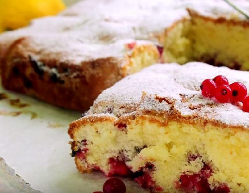 Пироги с замороженными ягодами в духовке рецепты фото