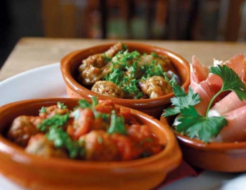 Испанская закуска тапас. Три интересных и простых рецепта испанских тапас. Особенности приготовления tapas в странах Средиземноморья и на Балканах