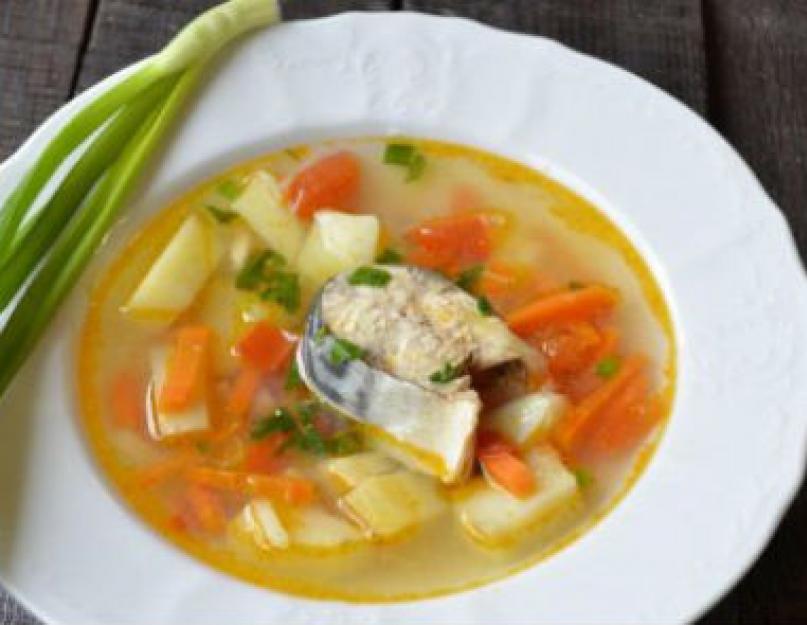 Диетический суп из скумбрии без картошки. Рыбный суп из свежемороженой скумбрии: рецепты с фото. Пошаговый рецепт рыбного супа из скумбрии