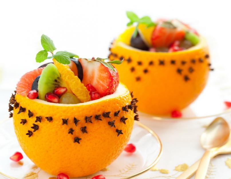 Plats de fruits délicieux.  Salade de fruits pour les vacances, anniversaire : recettes.  Vidéo : Salade de fruits - un dessert diététique