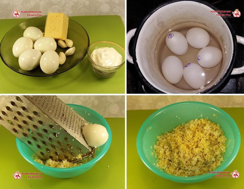 Плавленый сыр с чесноком и майонезом, рецепт. Как правильно приготовить яйца с чесноком и с сыром