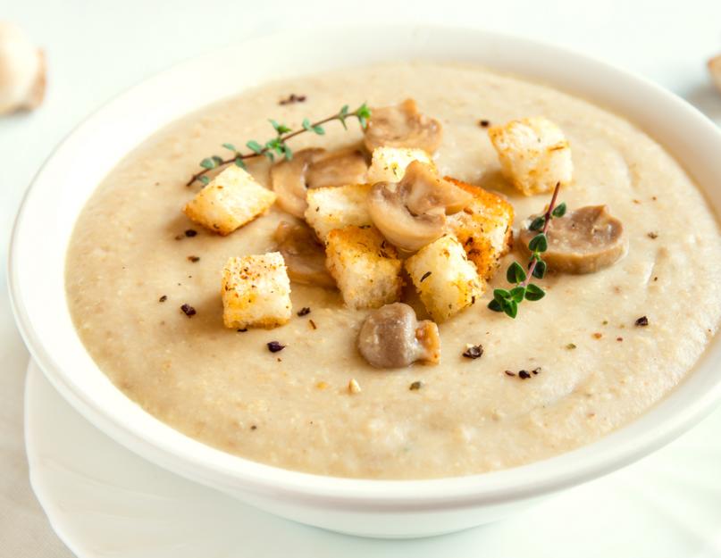 Крем суп из грибов и картошки. Суп-пюре из шампиньонов: рецепты с фото. Грибной крем-суп со сливками и картофелем