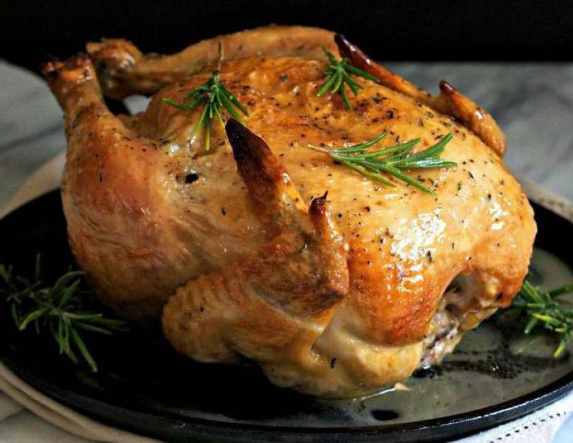 Курица запеченная в духовке с золотистой корочкой. Как пожарить курицу в духовке с корочкой. Курица-гриль на вертеле