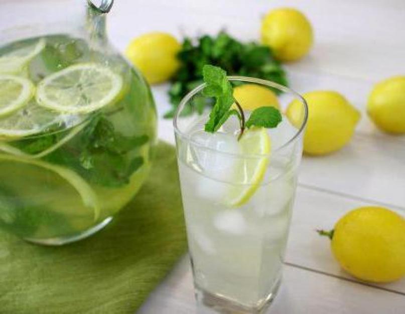 Лимонад с мятой в домашних условиях. Мятный чай и отвар для похудения. Лимонад из мяты, лайма и лимона в домашних условиях
