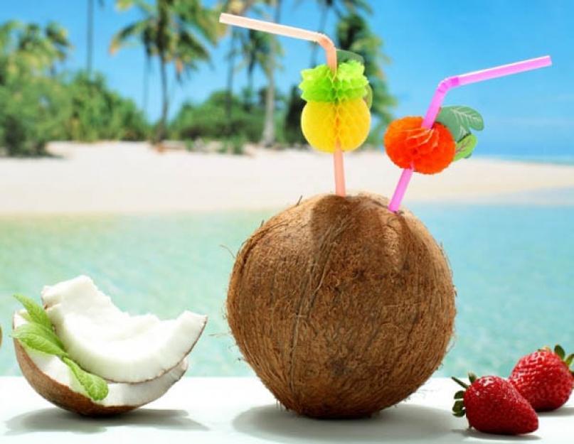 Как открыть спелый кокос. Как открыть кокосовый орех