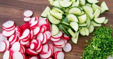 Salades à l'huile végétale
