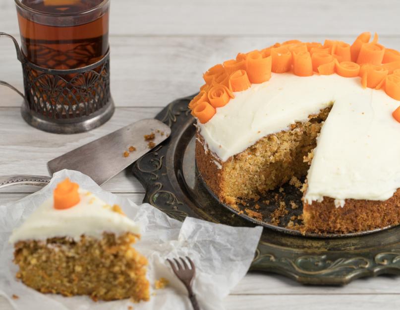 Сладкий пирог с морковкой рецепт. Подаем к семейному столу. Готовим морковное тесто
