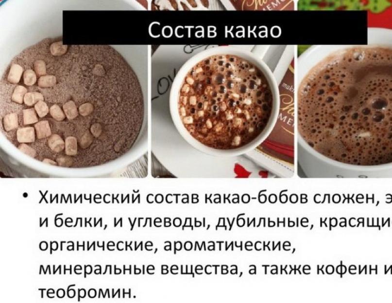 Как готовить какао из порошка с молоком. Кисель из какао