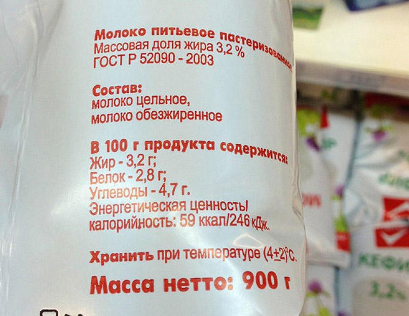 Densité de kéfir de différentes teneurs en matières grasses.  Comment convertir un poids de kilogrammes en litres.  Invités et noms