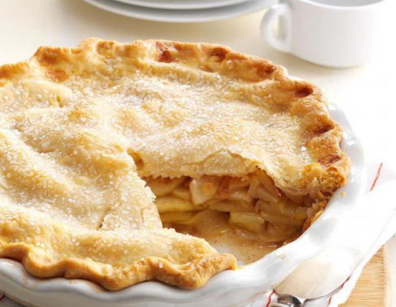Вкусный яблочный пирог быстро. Вкусный яблочный пирог на кефире. Яблочный пирог из слоеного теста – пошаговый рецепт с фото, в духовке