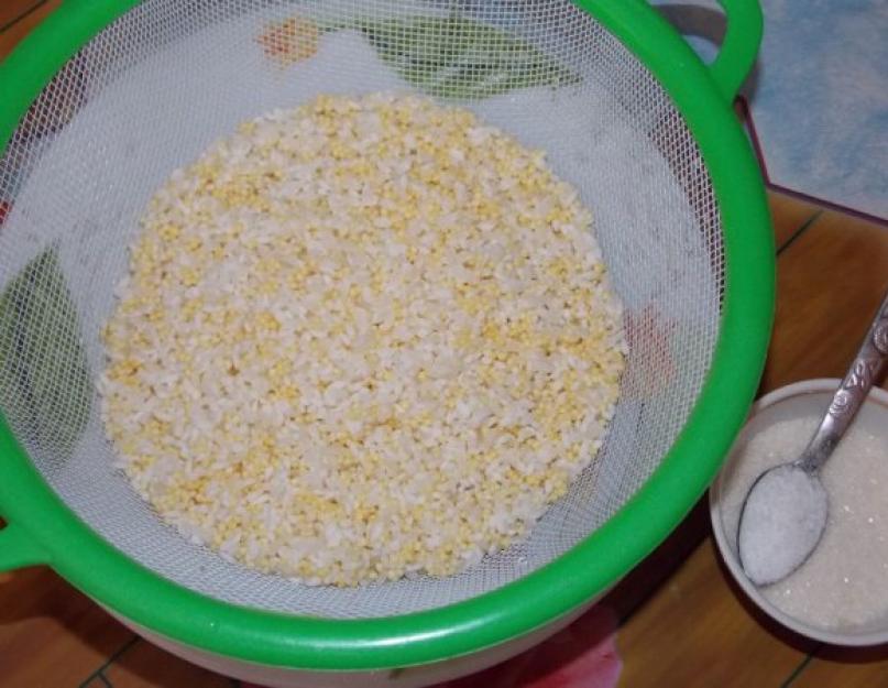 Готовим молочную пшено-рисовую кашу в мультиварке. Пшенная и рисовая каша в мультиварке 