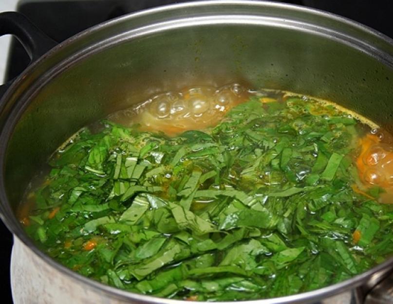 Постный щавелевый суп с крупой рецепт. Оригинальный сырно – щавелевый суп. Как приготовить постный суп со щавелем