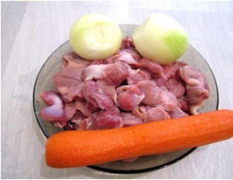 Пупки куриные тушеные с овощами в мультиварке. — Куриные желудки в сметанном соусе. Как приготовить куриные желудки с томатной пастой в мультиварке