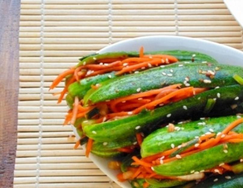 Салат огурцы хэ без мяса. Видео о том, как приготовить очень вкусные огурцы по-корейски без стерилизации. Огурцы по-корейски с морковью - самый вкусный рецепт на зиму