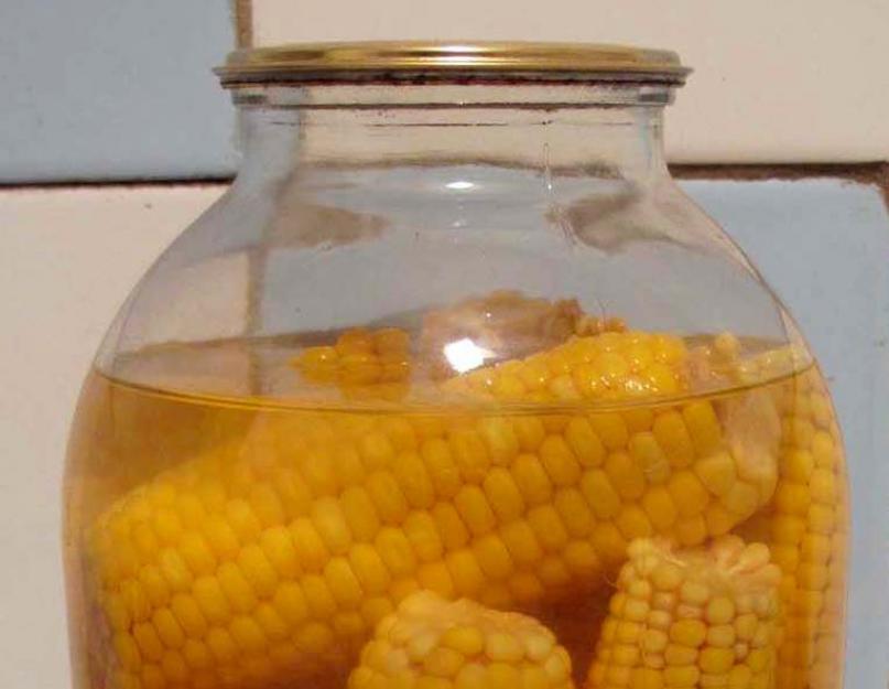 Заготовки из свежей кукурузы. Консервирование кукурузы в зернах в домашних условиях. Консервированная кукуруза - рецепт