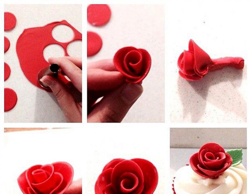 Как готовить розы из мастики. Как сделать розы из мастики своими руками? Мастер-класс