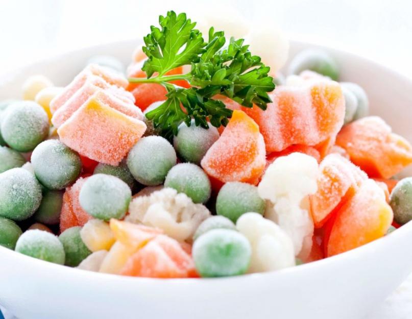 Замороженные овощи в правильном питании. Замороженные овощи: как их выбрать и приготовить