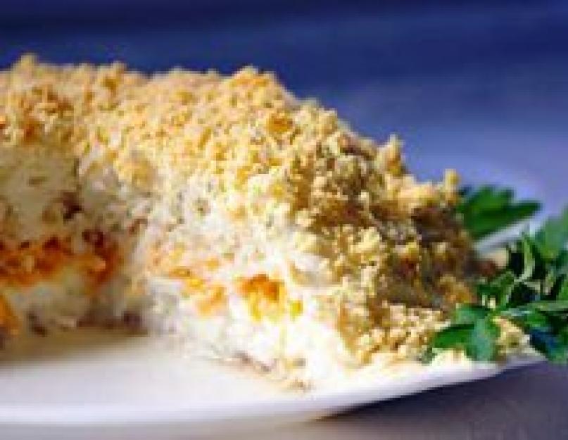Рецепт мимозы с лососем и рисом. Салат «Мимоза» с рисом: рецепты