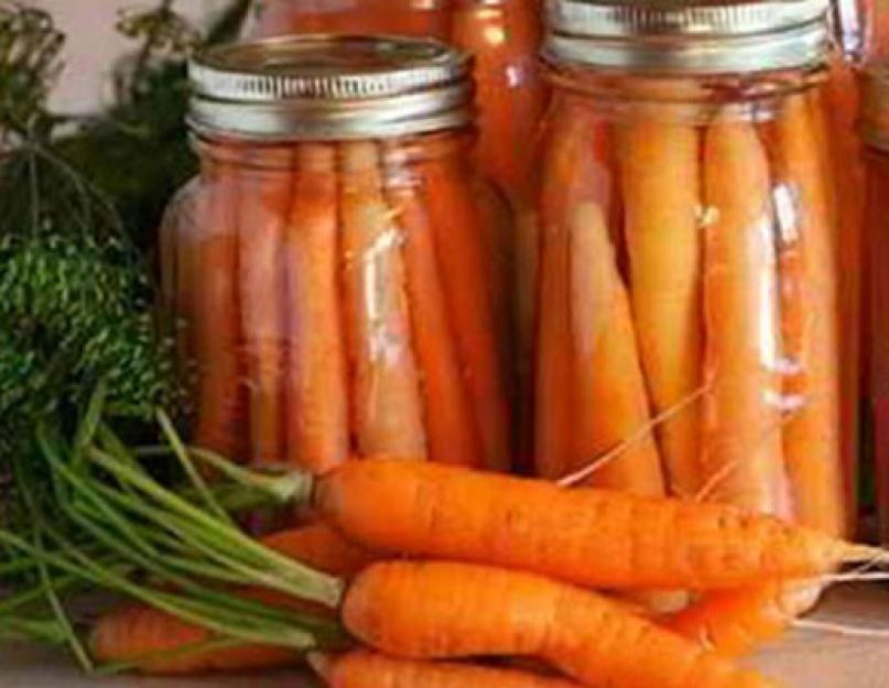 Замариновать молодую морковь на зиму. Маринованная морковь: очень вкусный рецепт в банках. Рецепт маринованной моркови на зиму