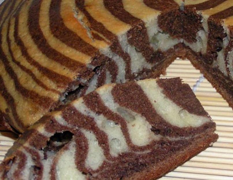 Торт Зебра: простые рецепты с фото. Торт «Зебра полосатая