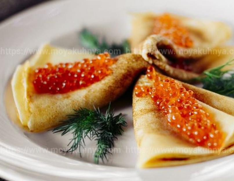 Comment envelopper joliment les crêpes avec du caviar.  Maslenitsa : Crêpes au mascarpone et au saumon.  Façons d'envelopper des crêpes avec du caviar