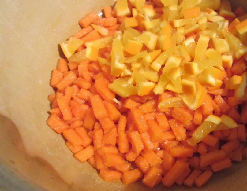 Recette de choucroute au potiron et à l'orange.  Recettes culinaires et recettes photo.  Choucroute à l'orange et au potiron