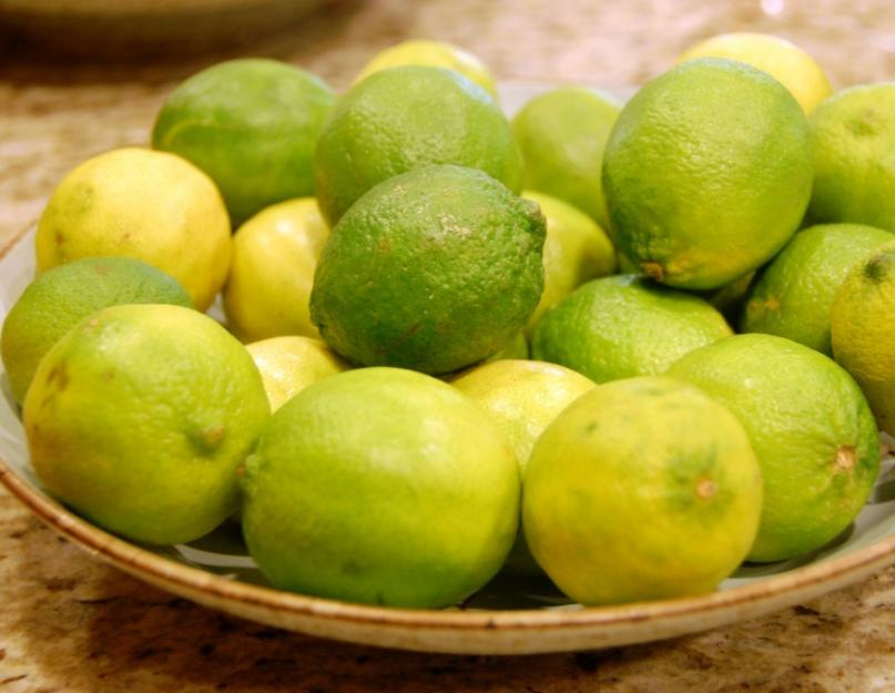 Чем полезны лимон и лайм. Лимон против лайма