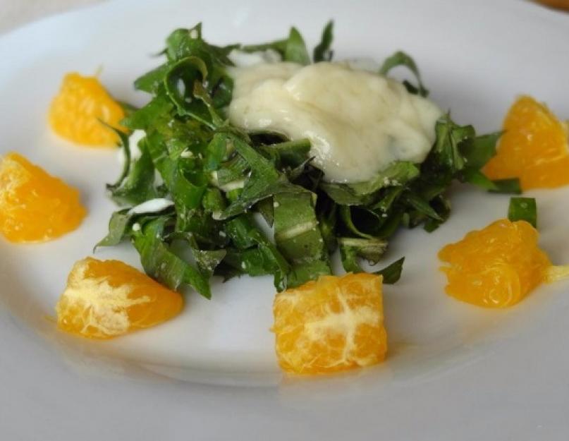 Salade de pissenlit.  Recettes vitaminées.  Bénéfice et préjudice.  Salade de pissenlit - de délicieuses recettes pour un plat insolite