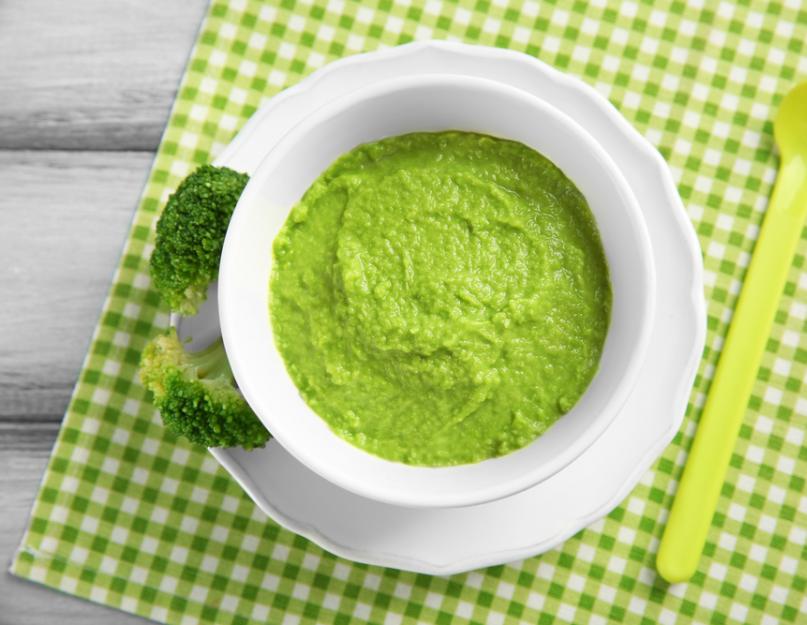 Soupe de brocoli pour un bébé de 10 mois.  Brocoli pour enfants : propriétés bénéfiques, recettes.  Belle purée : vidéo