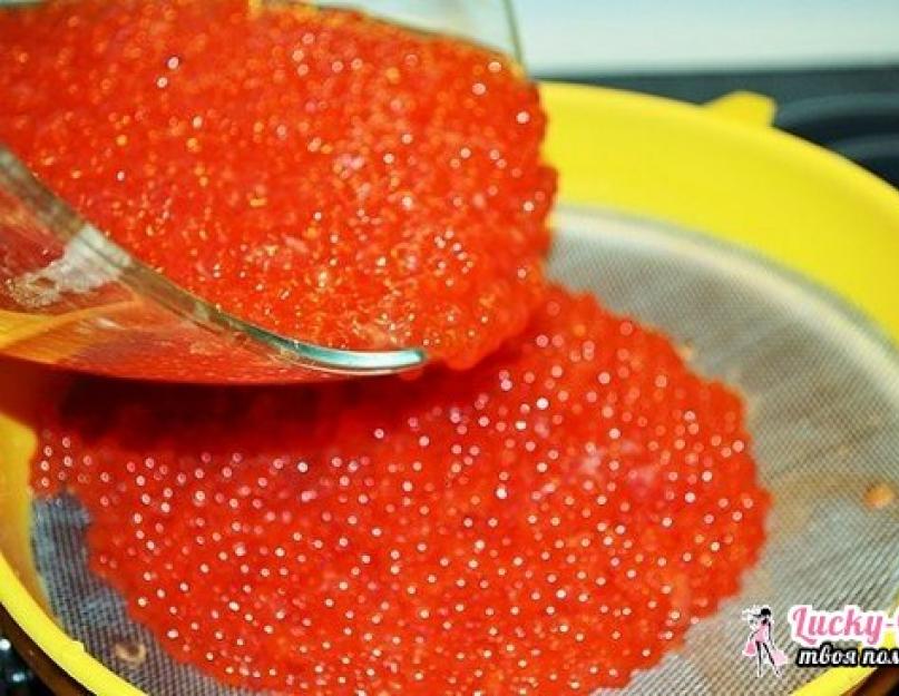 Types et apparence.  Comment préparer du caviar rouge à la maison