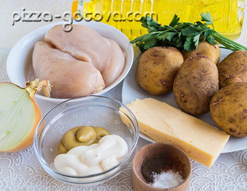 Как приготовить куриную грудку с картошкой. Рецепт грудки куриной с картошкой в духовке