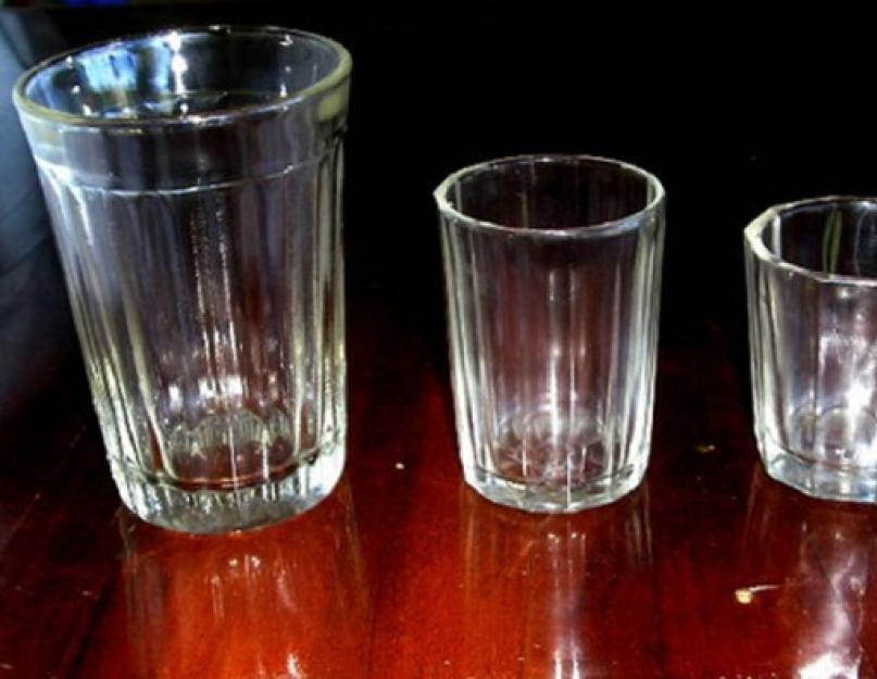 Почему стакан называется граненый. Объем граненого стакана, его применение на практике